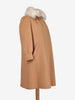 Courrèges Wool Coat With Fur Collar MR120725.11  Courrèges 