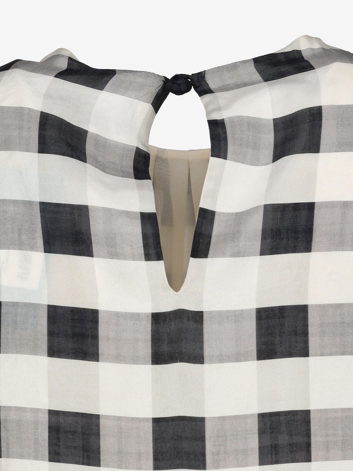 Giorgio Armani Sleeveless Checkered Blouse W27526.31  Giorgio Armani 