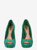 Gucci Green Suede Open-toe WCV041224.119  Gucci 