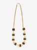 Vintage Gold-Tone & Black Orb Necklace W13426.127  Vintage 