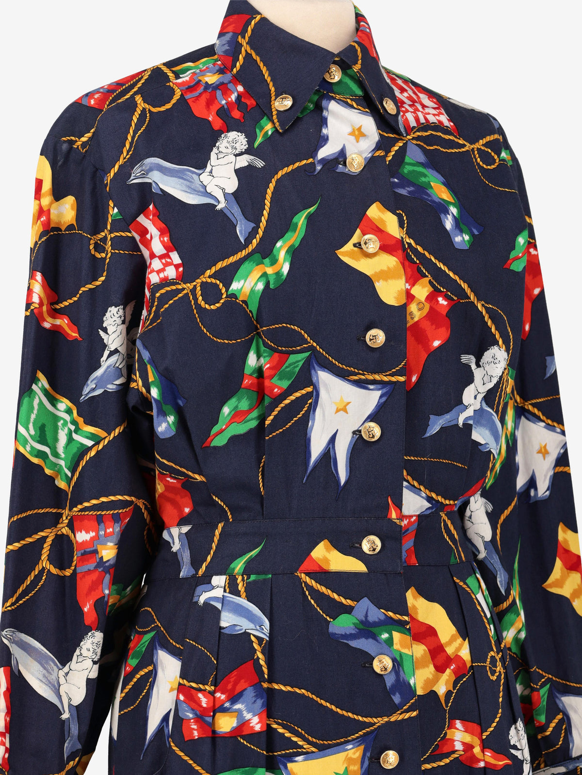 Abito midi a fantasia Hermès