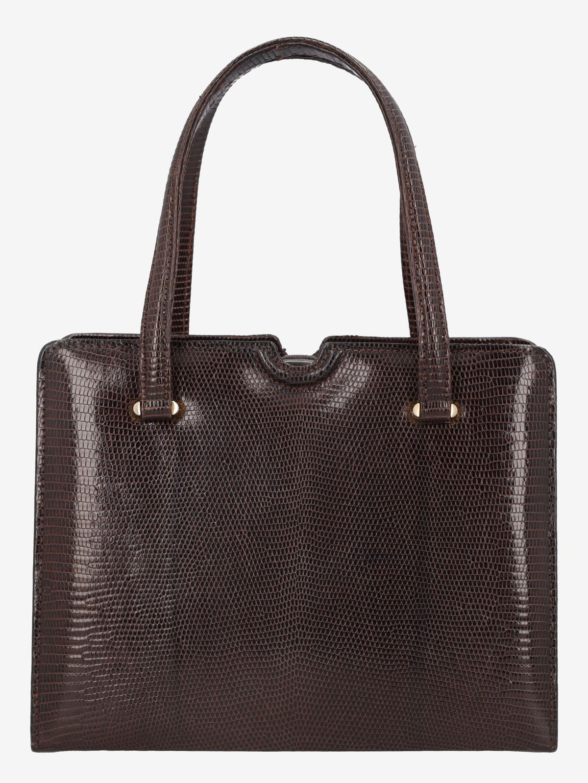 Vintage Brown Lizard Leather Handbag WCV300625.35  Vintage 