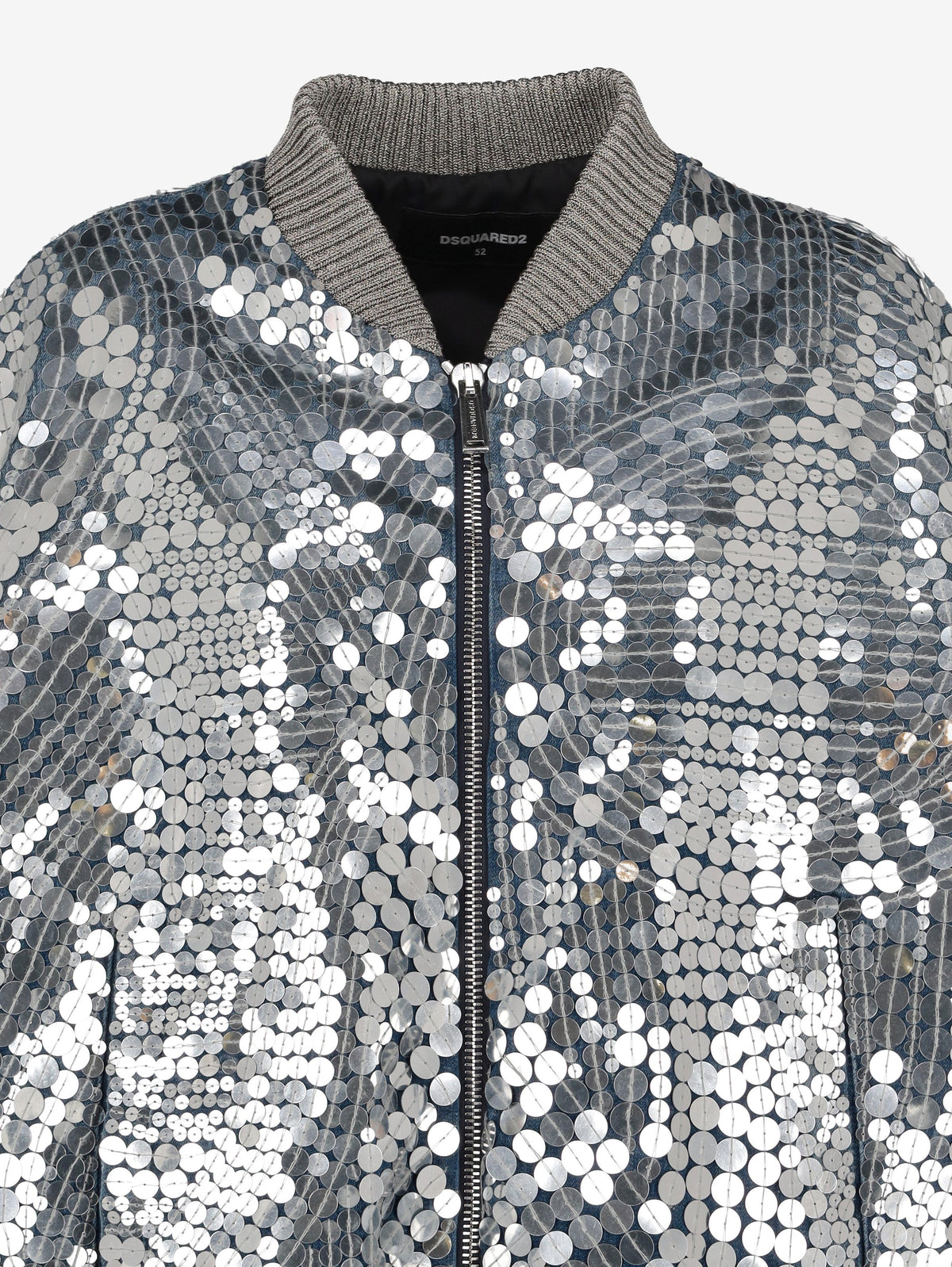 Dsquared2 Silver Supernova 80's Bomber Jacket CVM26.23.20  Dsquared² 