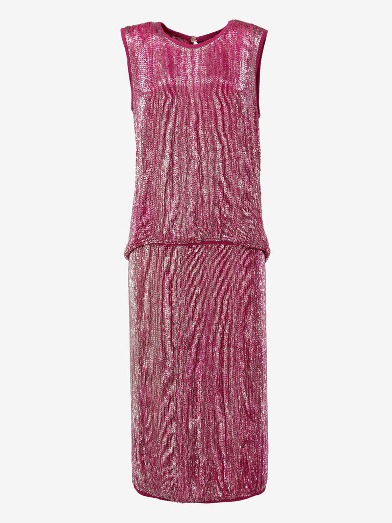 Gianfranco Ferré Fuchsia Beaded Suit