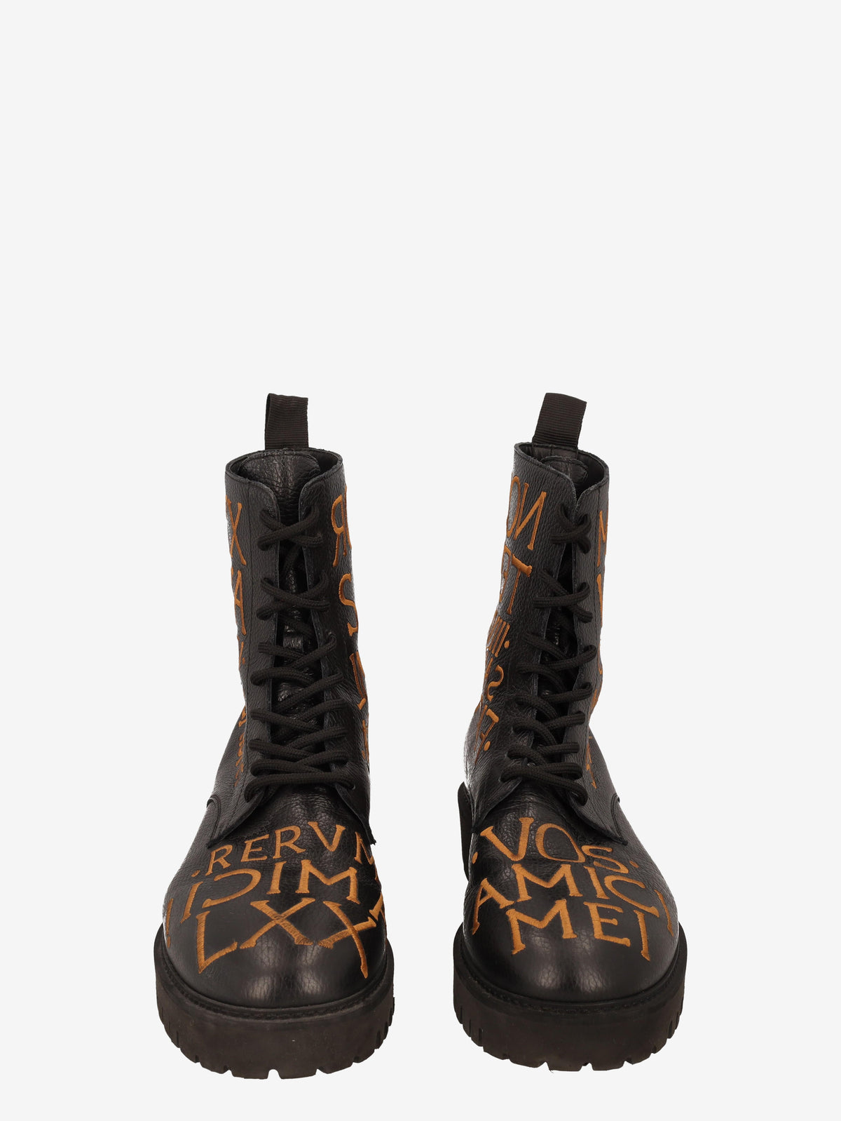 Moschino Lettering Leather Boots WCV250821.01  Moschino 