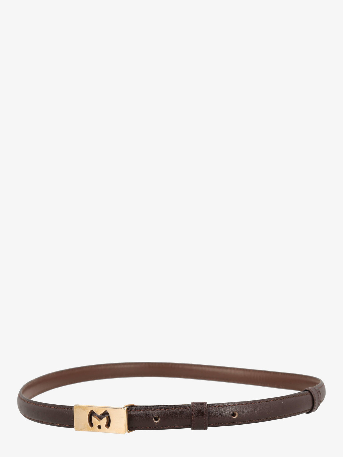 Mila Schön Leather Thin Belt