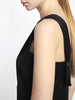 Abito nero monospalla Gianni Versace anni '90 con push-up
