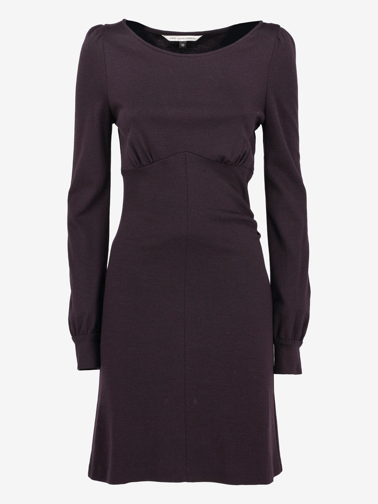 Diane von Furstenberg Long-Sleeve Wool Mini Dress CVB20.47.20  Diane Von Furstenberg 
