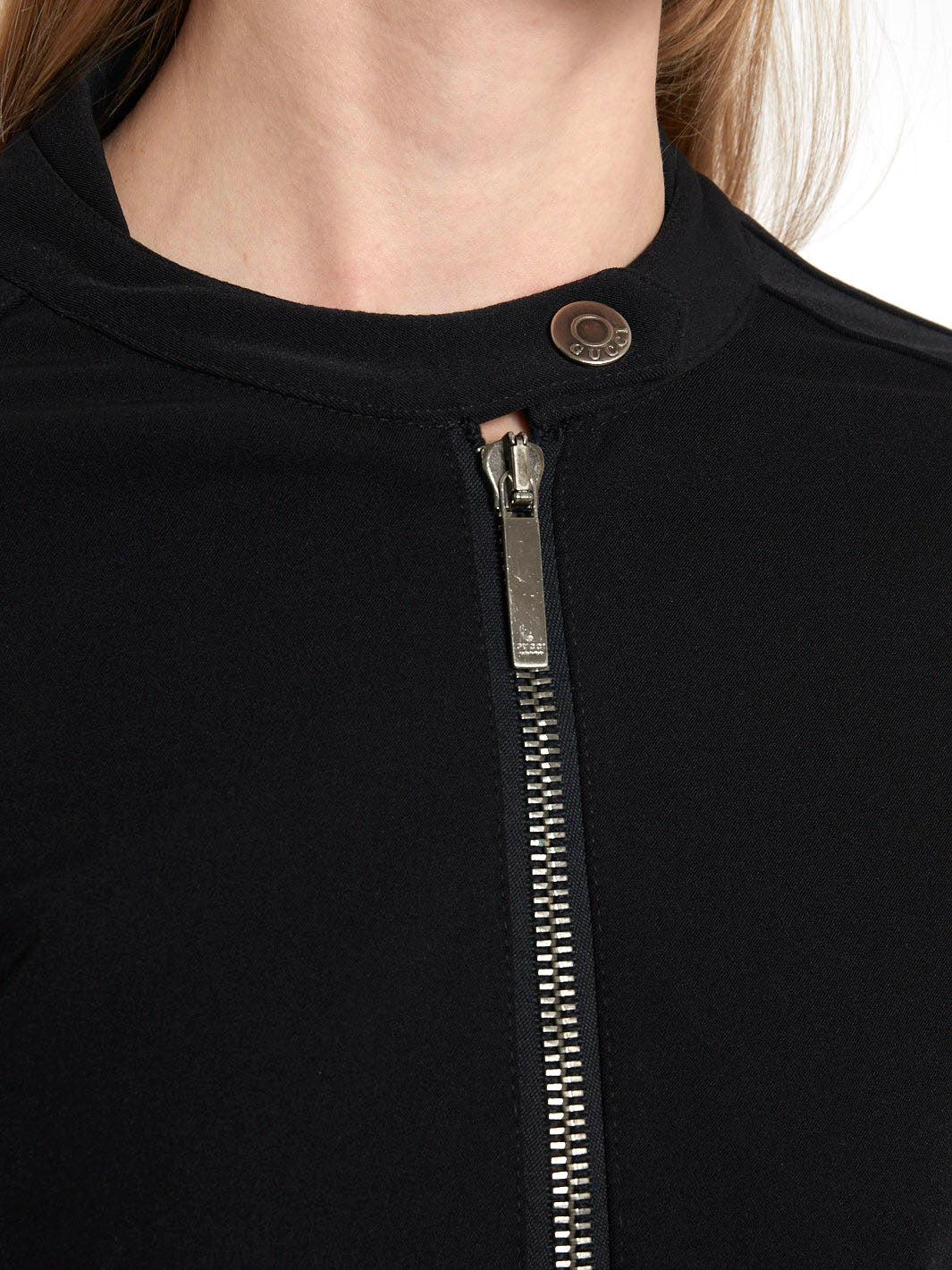 Giubbotto Y2K Gucci in nylon nero con cerniera