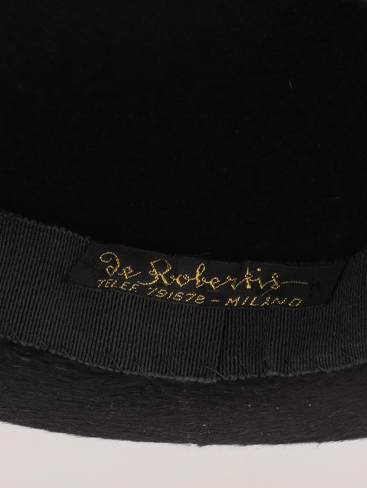 Vintage Black Bowler Hat 28426.2  Vintage 