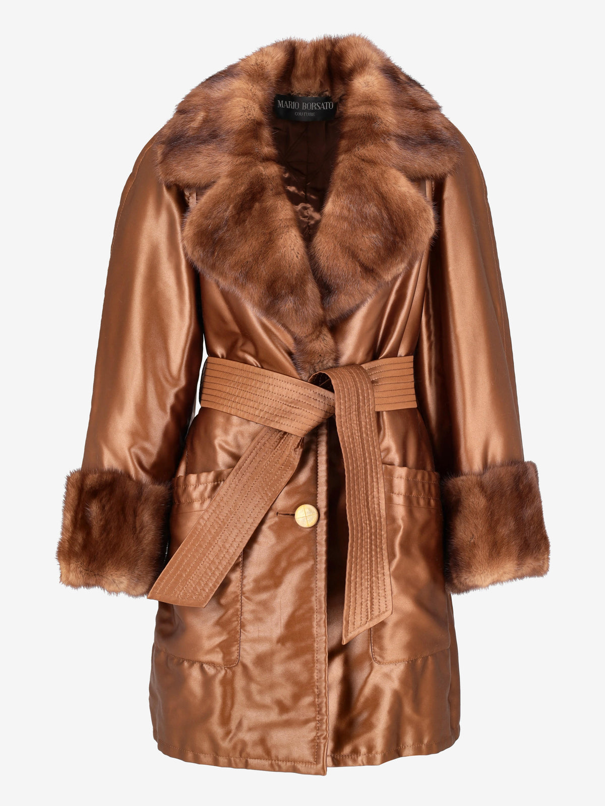Mario Borsato Coat with Fur Details CVM26.6.98  Mario Borsato 