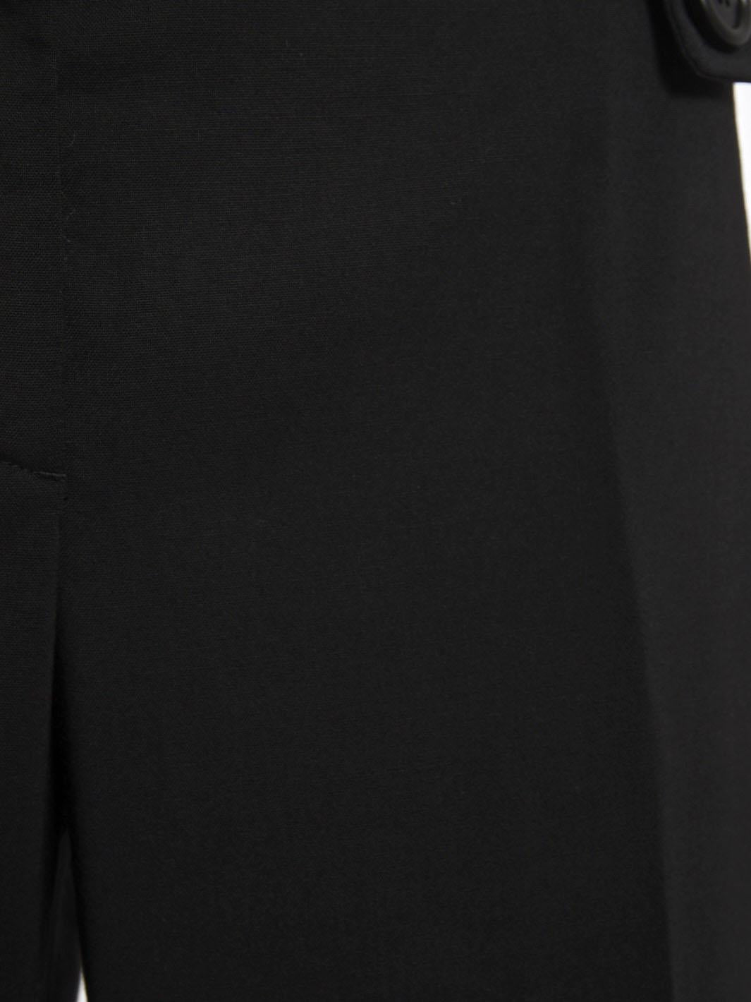 Y2K Prada black cropped woollen pants with buttons on the front W2203177  Prada 