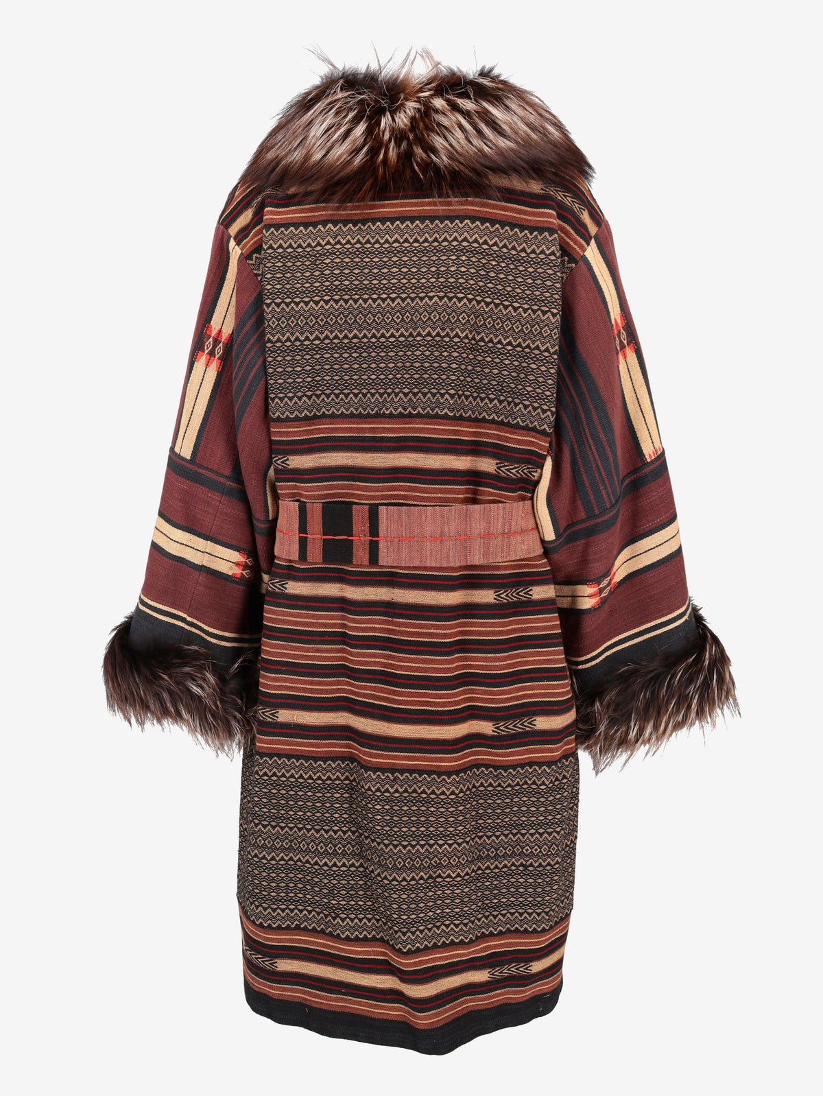 Carlo Tivoli Southwestern-Inspired Woven Coat CVM26.22.69  Vintage 