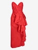 Vintage Elegant Sweetheart Neckline Draped Dress with Detachable Bow W27526.7  Vintage 