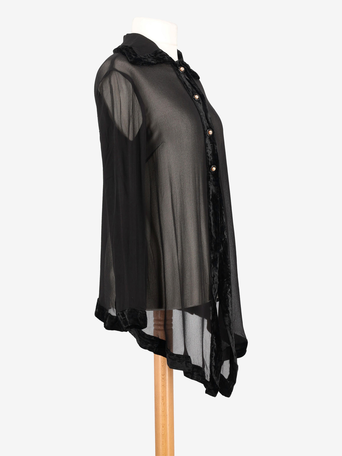 Mondrian Transparent Silk Shirt