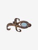 Vintage Baroque Scroll Brooch with Aquamarine Stone WCV13032025.48.15  Vintage 