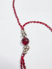 1980s Bozart necklace in glass torchons with rhinestones pendant W22033026  Bozart 