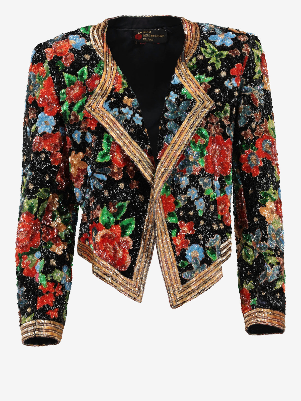 Vintage 1980s Bolero with Multicolor Sequins AR082  Vintage 