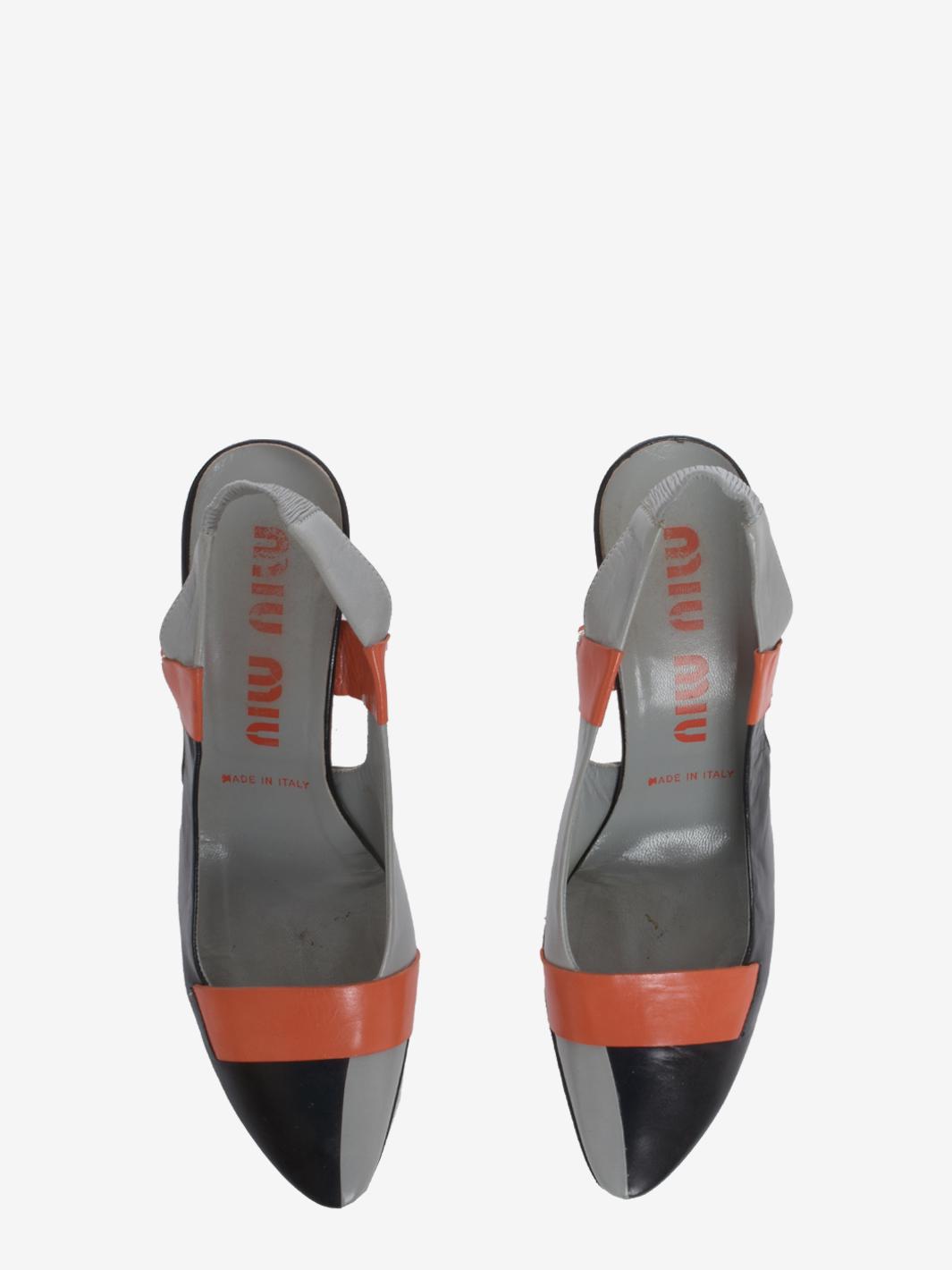 Miu Miu Leather Slingback