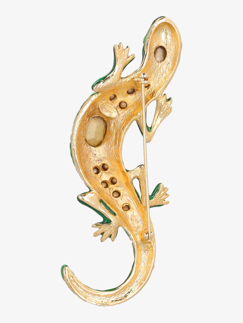 Kenneth Jay Lane Gecko Brooch CVR24.1.168  Kenneth Jay Lane 
