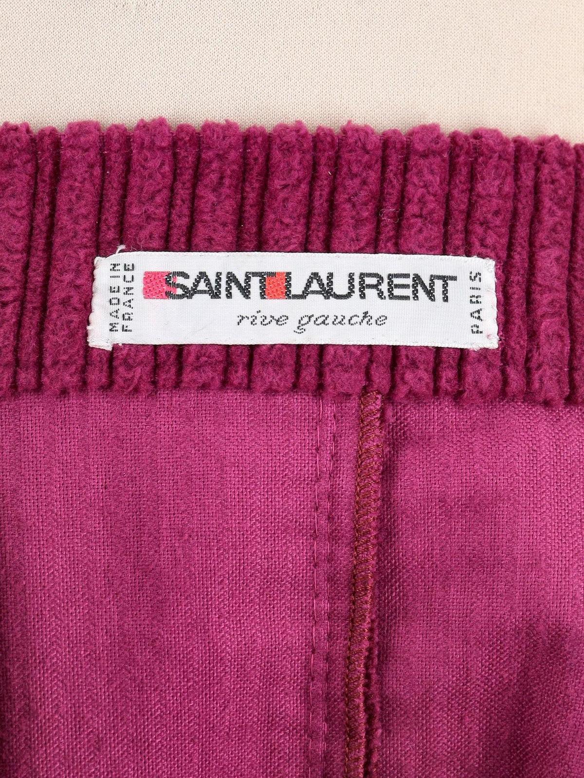 Saint Laurent Skirt in Burgundy Velvet MR120725.59  Yves Saint Laurent 