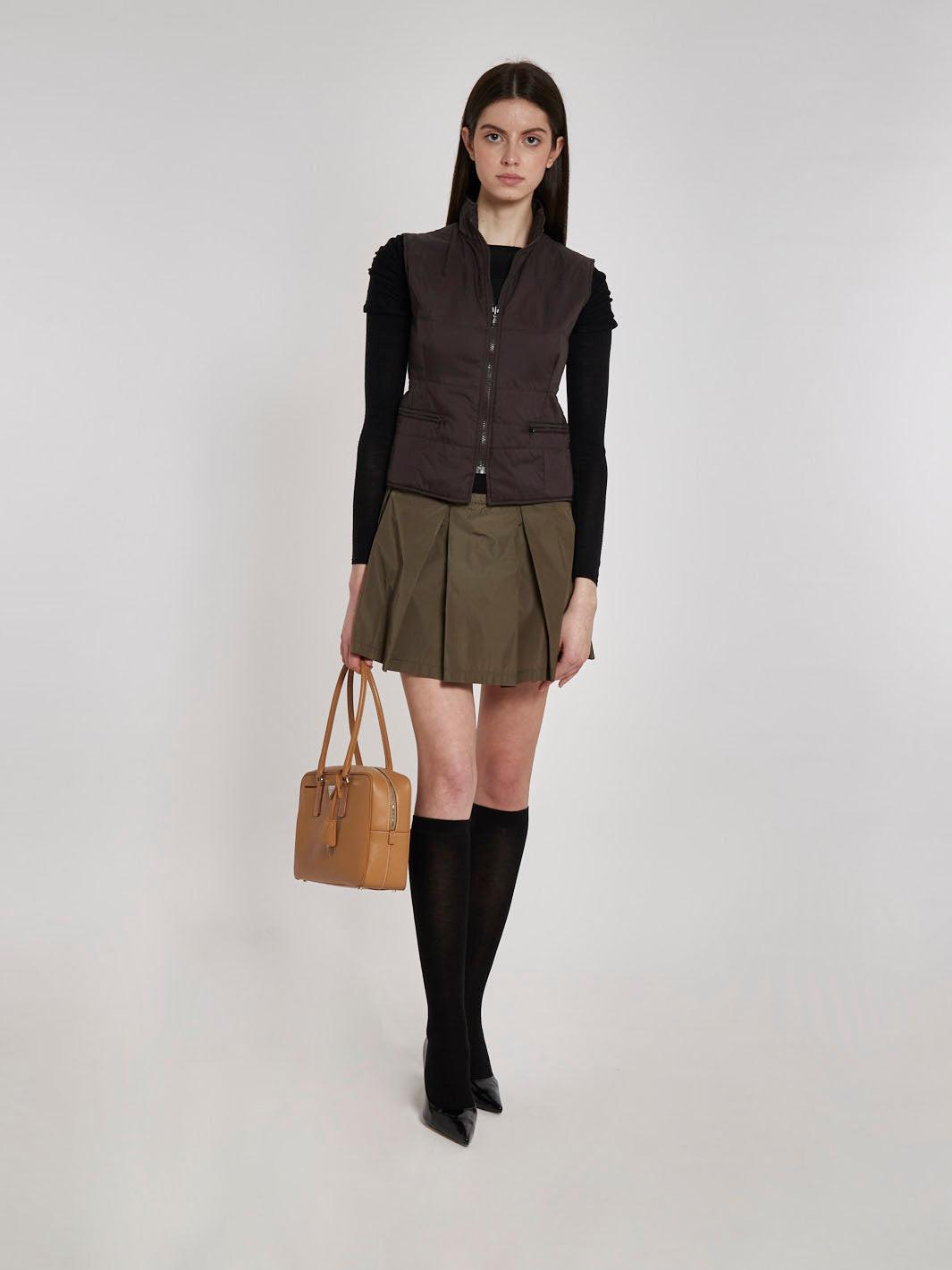 Y2K Fay sleeveless down jacket in dark brown W2202258  Fay 