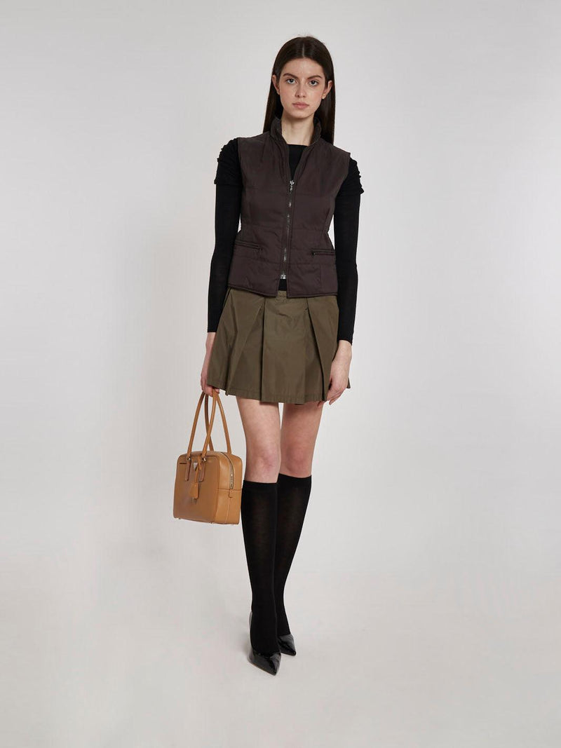 Y2K Fay sleeveless down jacket in dark brown W2202258  Fay 