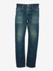 Helmut Lang Shaded Blue Cotton Jeans