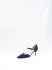Y2K Giorgio Armani pumps in blue suede W22052608  Giorgio Armani 