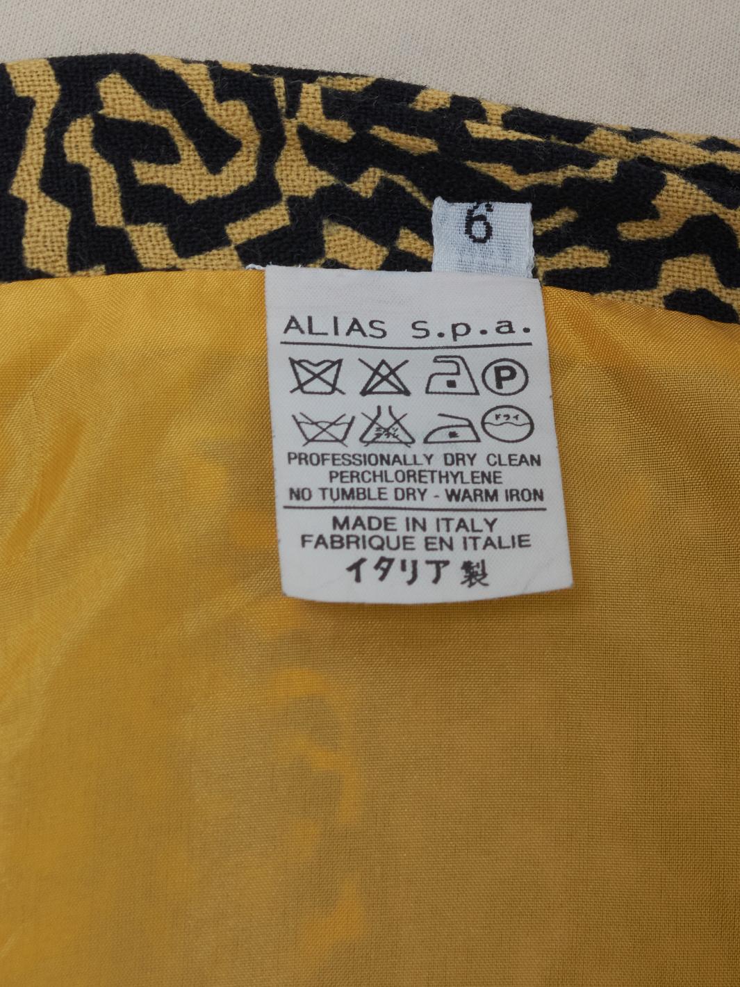 Gianni Versace Patterned Wool Skirt