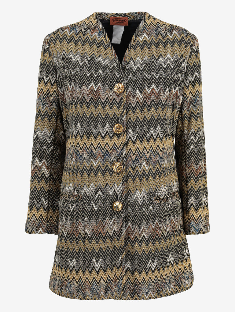 Missoni Overcoat With Gold Details W24121249  Missoni 