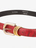 Vintage Red Python Belt
