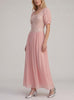 Vintage Peach Formal Dress W150626.7  Vintage 