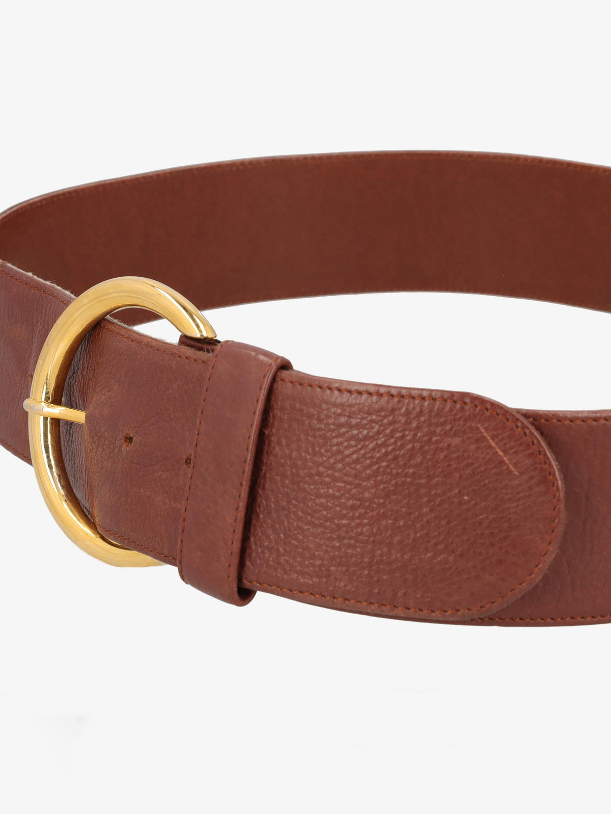 Vintage High Belt With Gold Buckle
