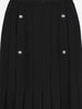 Versus Versace Long Wool Pleated Skirt with Logo Buttons W7426.46  Versus Versace 