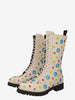 Moschino Combat Boots in White Leather WCV250821.05  Moschino 