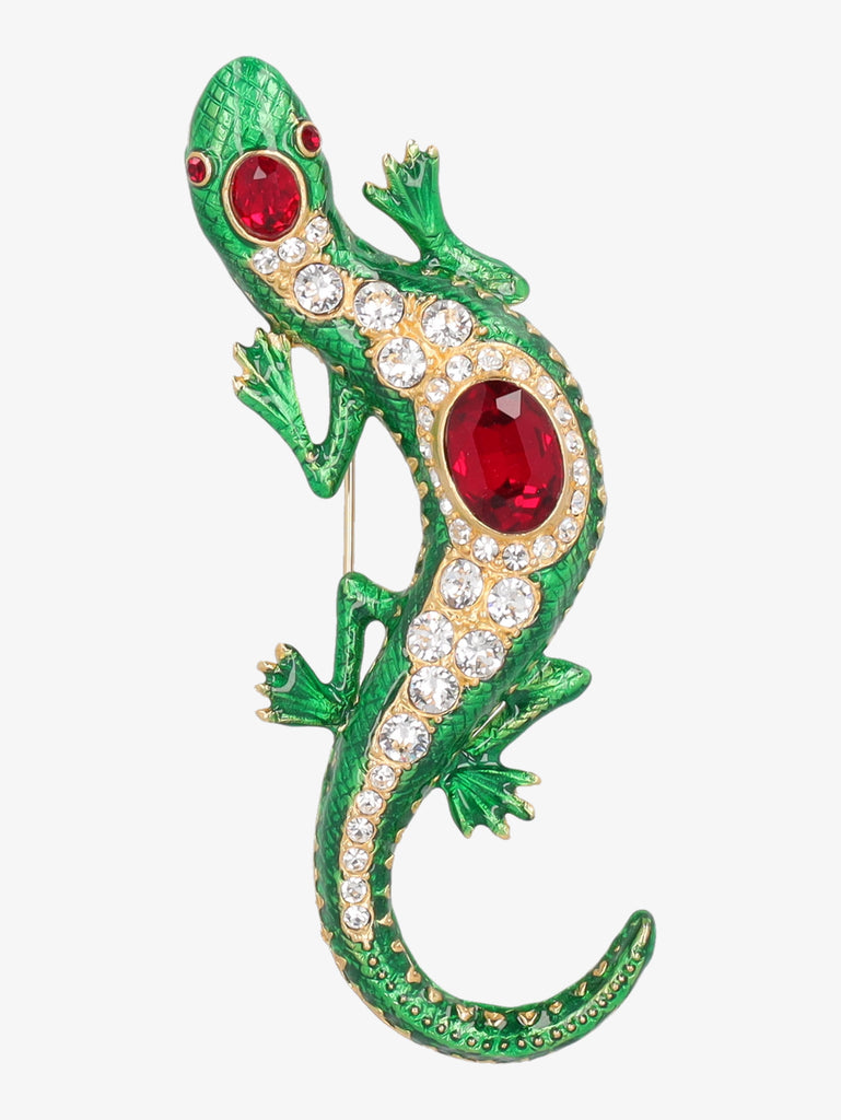 Kenneth Jay Lane Gecko Brooch CVR24.1.168  Kenneth Jay Lane 
