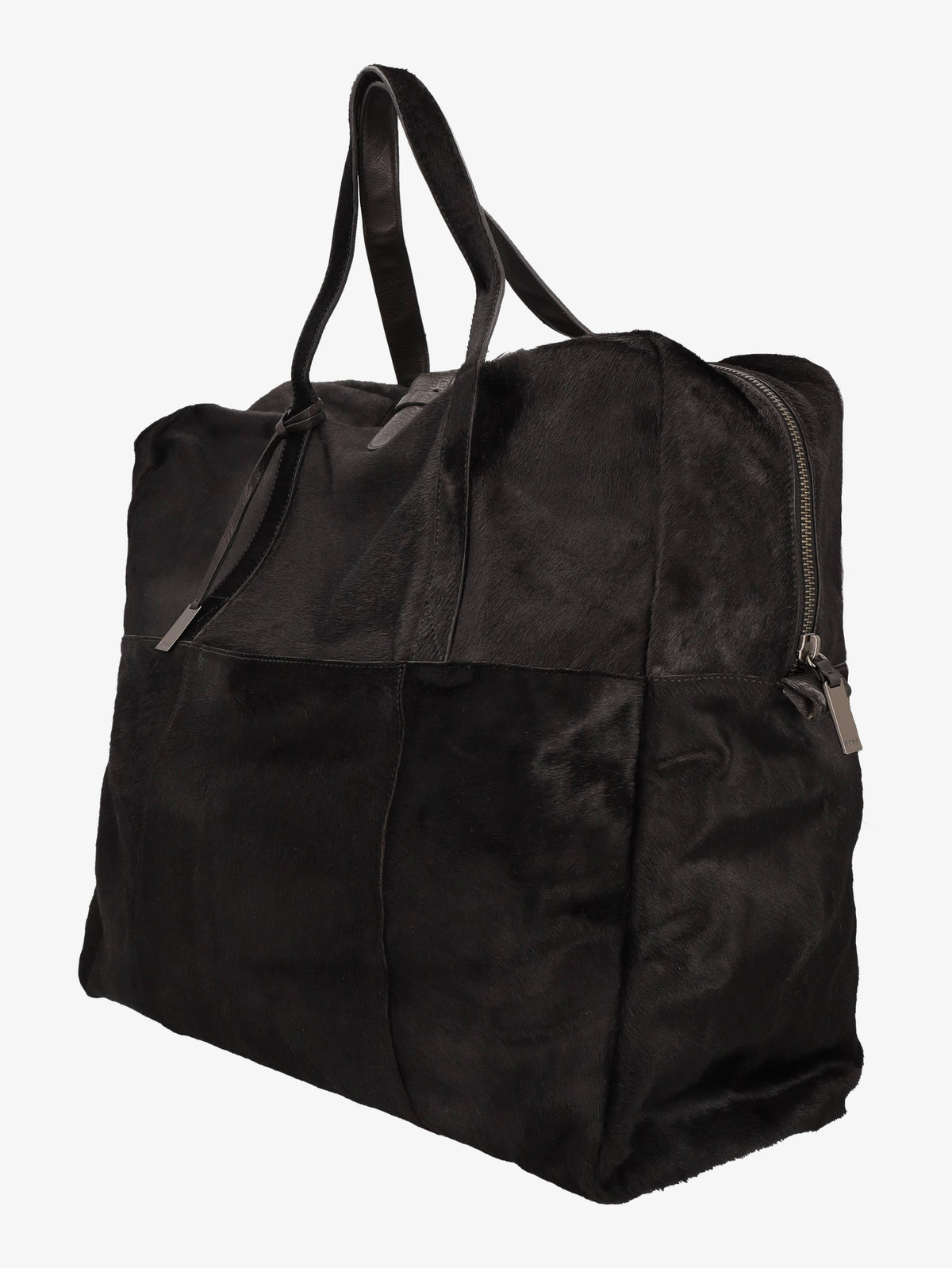 Hugo Boss Black Calf Hair Travel Bag