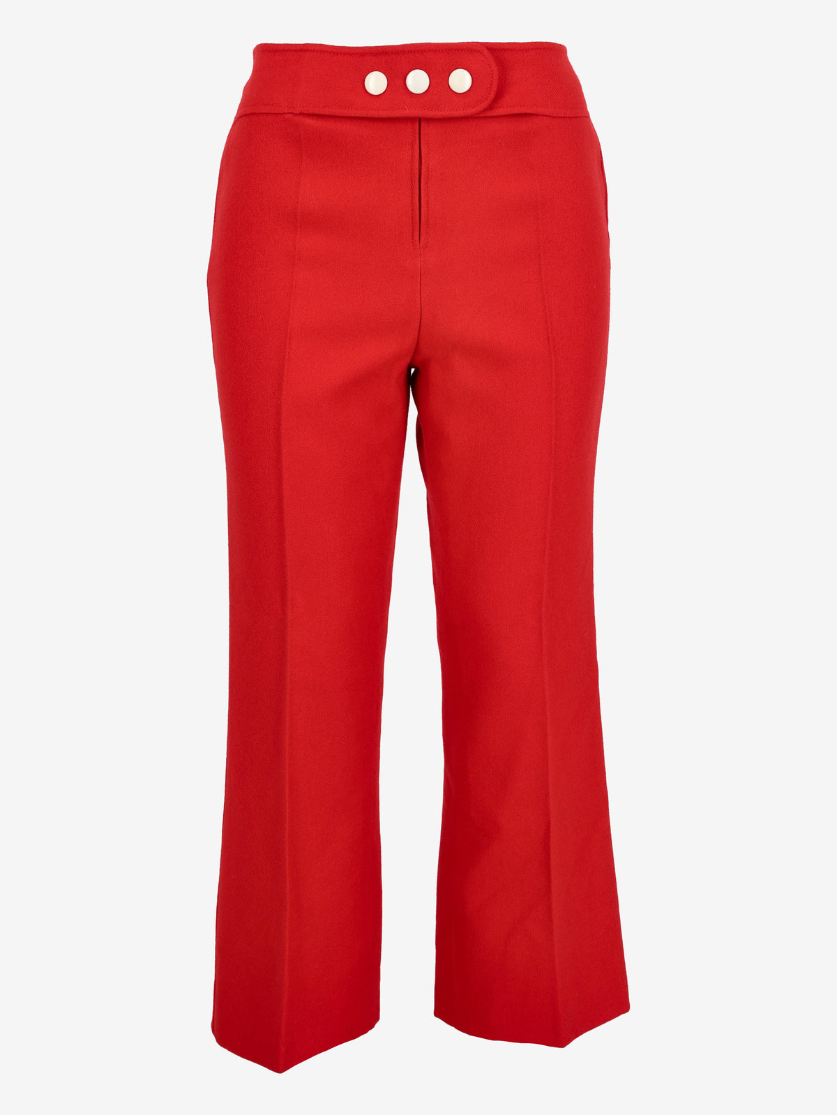 Courrèges Red Wool Slim Trousers MR120725.44  Courrèges 