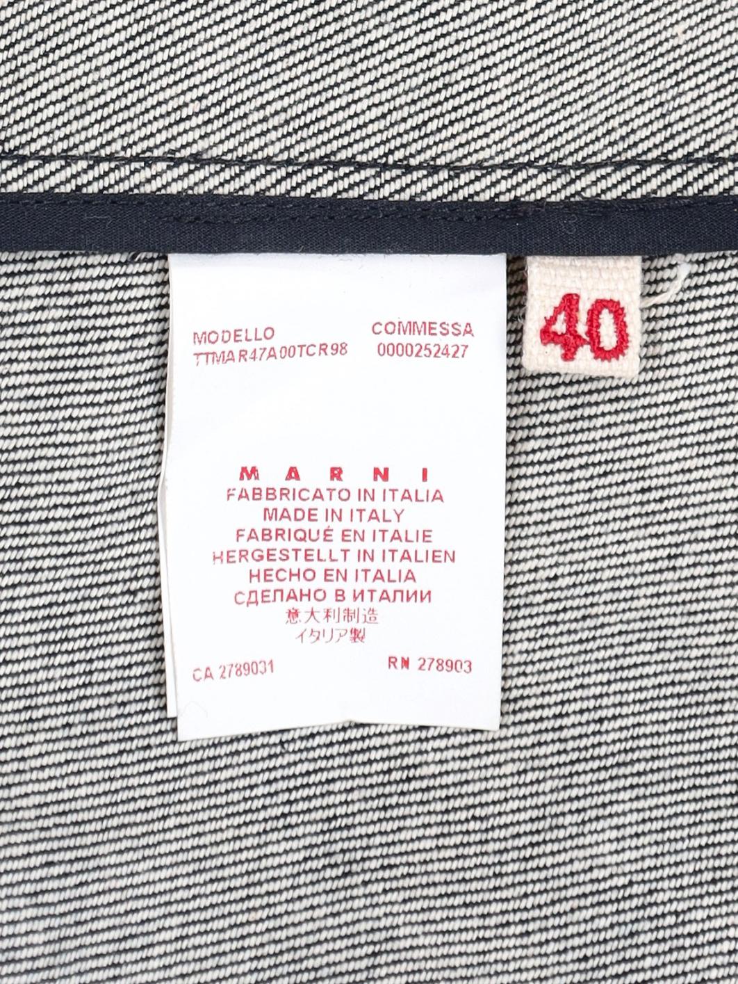 Marni Tulip Denim Top W031025.9  Marni 