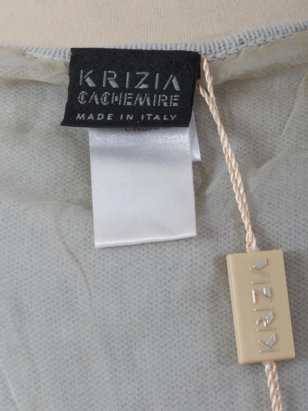 Cardigan Krizia in Cashmere Grigio