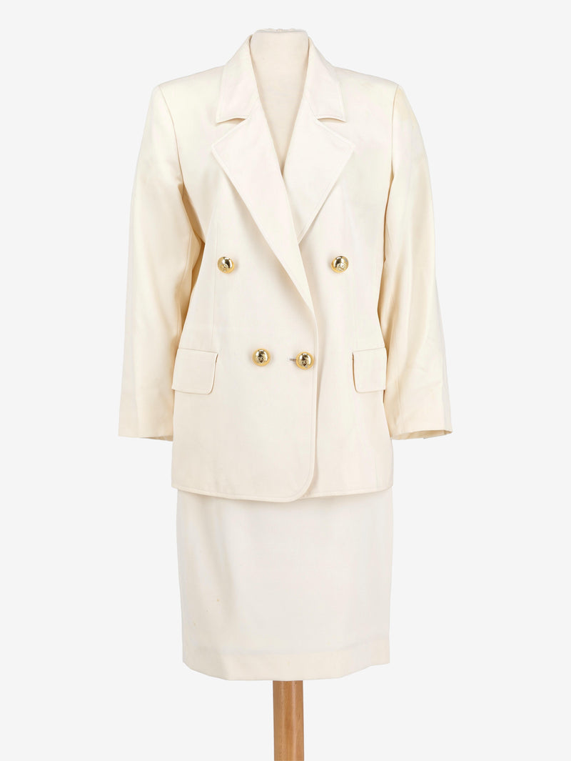 Valentino White Suit W24121252  Valentino 