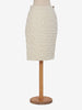 Hermès White Stitched Skirt