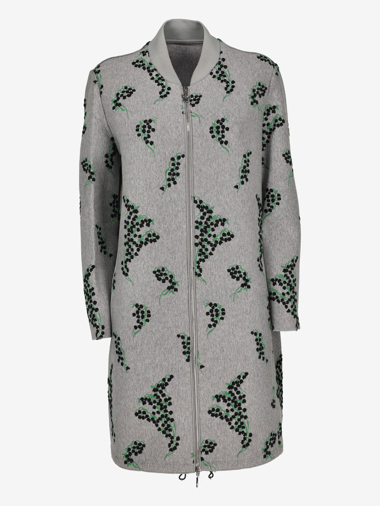 Moncler Floral Cotton Long Coat CVM26.22.24  Moncler 