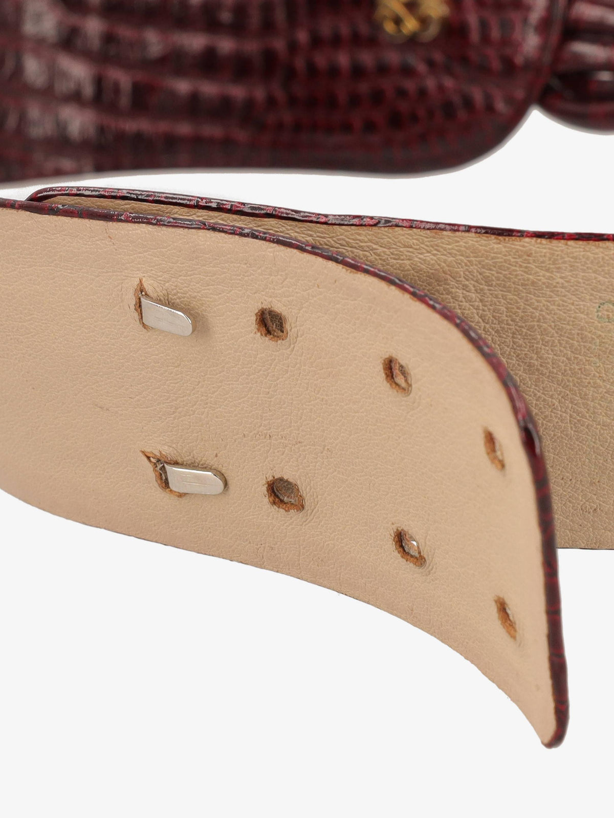 Pirovano Burgundy Cocco Belt