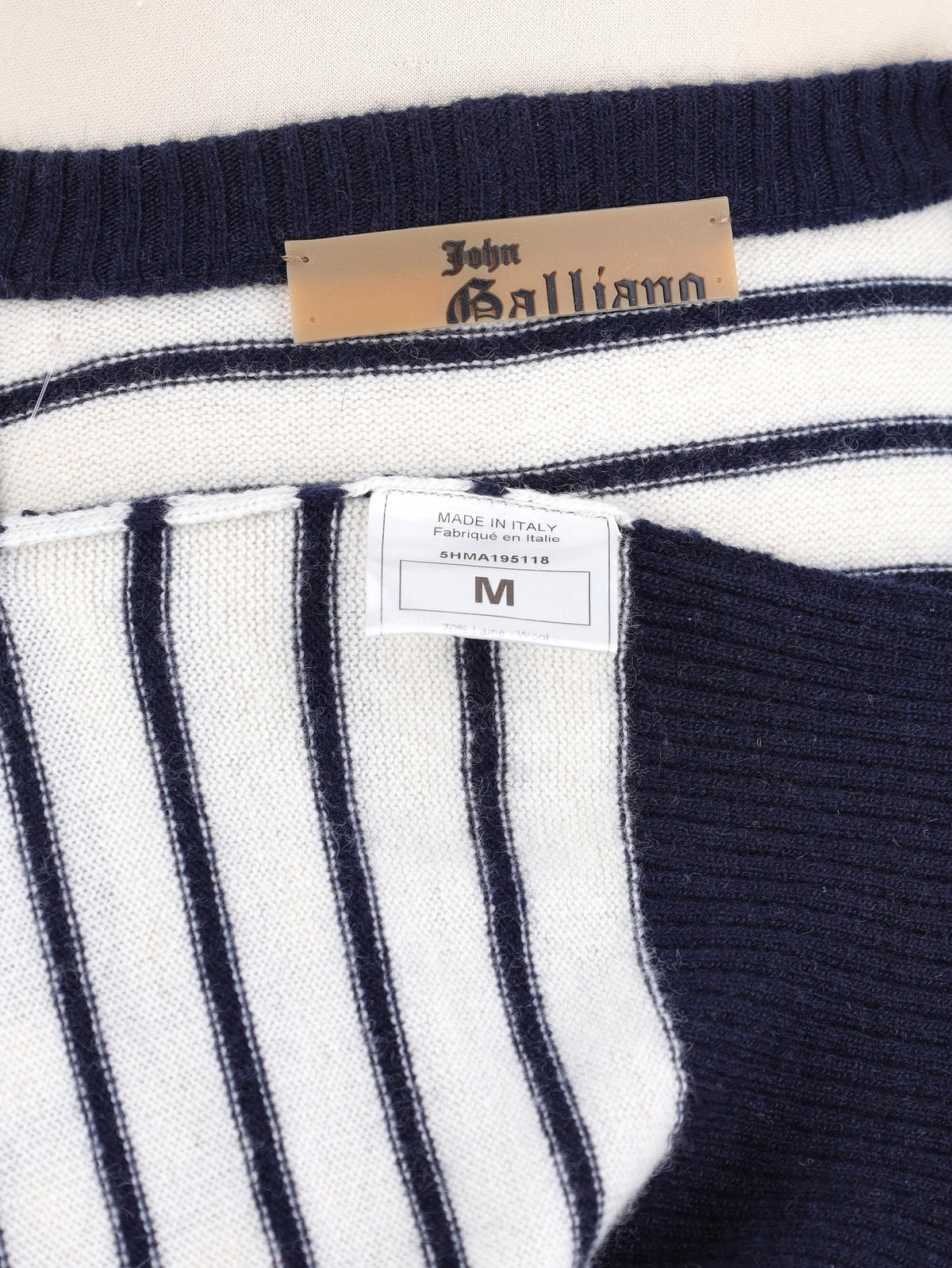 Cardigan in lana John Galliano