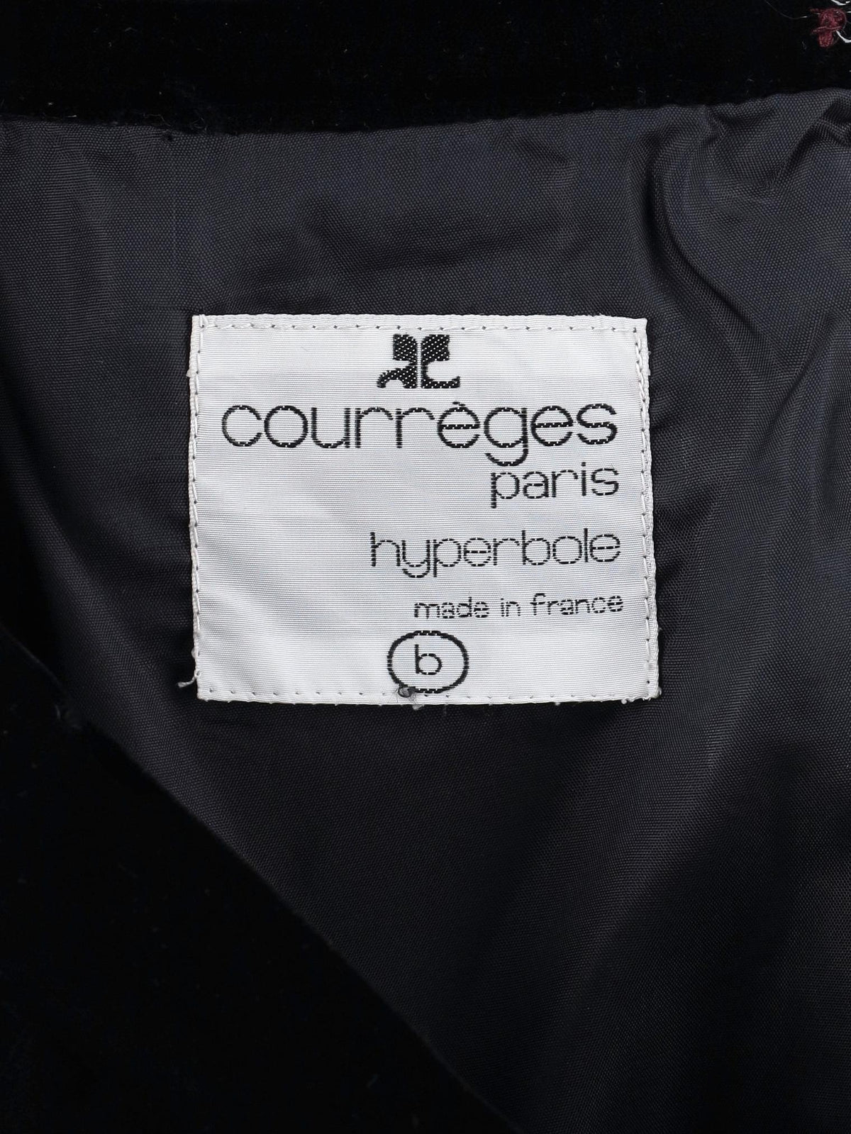 Courrèges Hyperbole Long Velvet Skirt with Front Pockets MR260725.159  Courrèges 