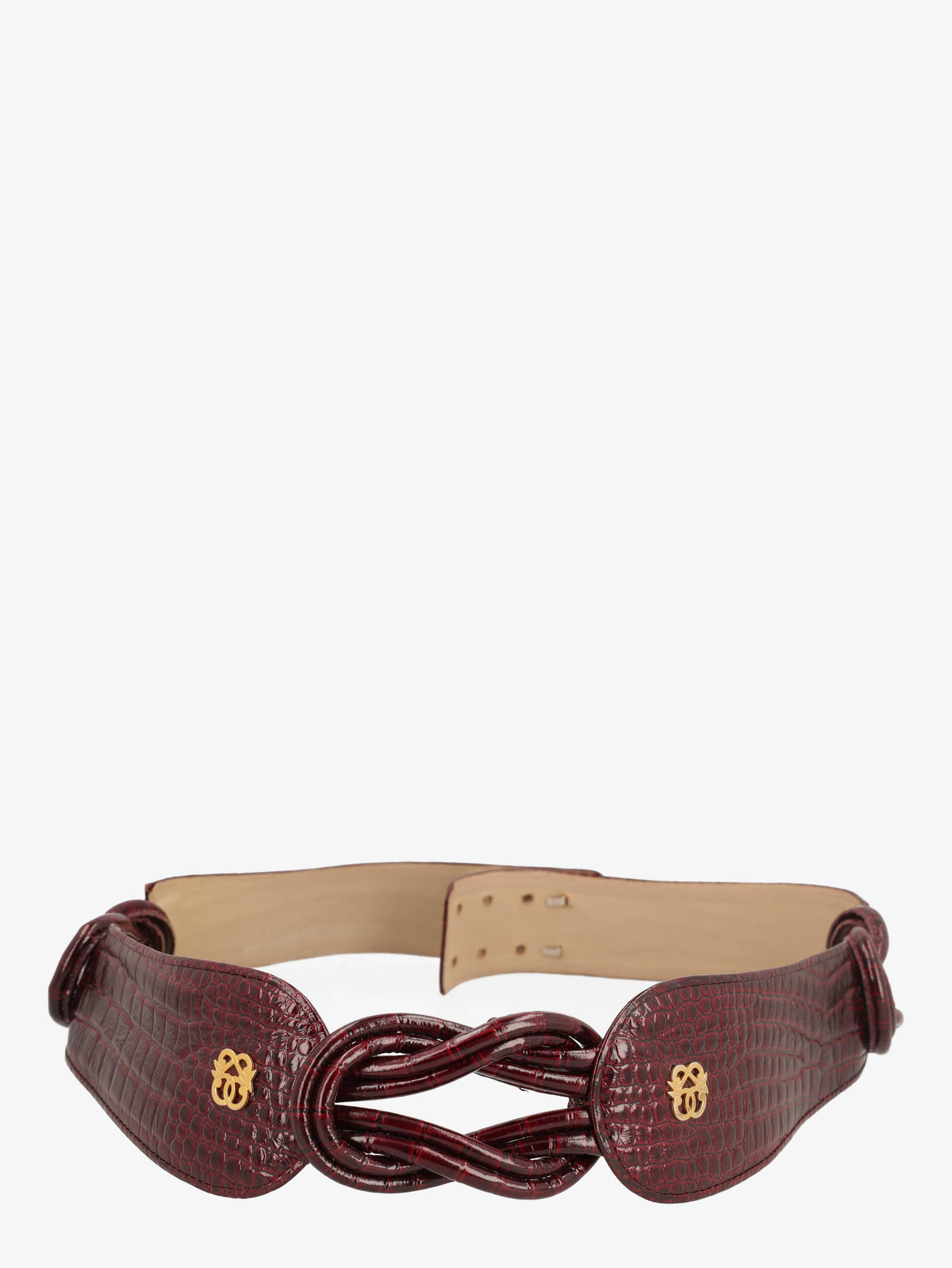 Pirovano Burgundy Cocco Belt