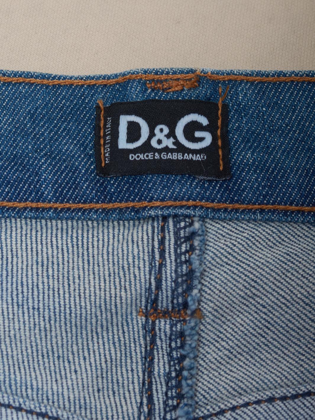 D&G Jeans with sequin inserts