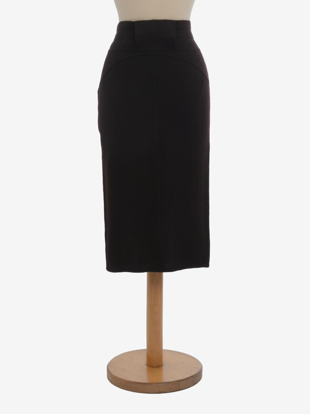 Gonna a tubino in lana Alaïa - anni '80